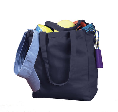 Canvas Book Tote - Navy