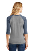 Women's Perfect Tri 3/4-Sleeve Raglan - Navy Fr / Gray Fr
