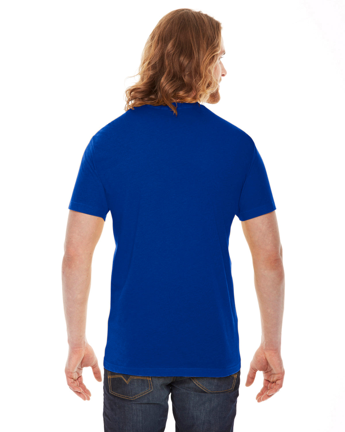 Unisex Poly-Cotton USA Made Crewneck T-Shirt - Lapis