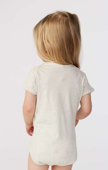 Infant Fine Jersey Bodysuit - Natural Heather