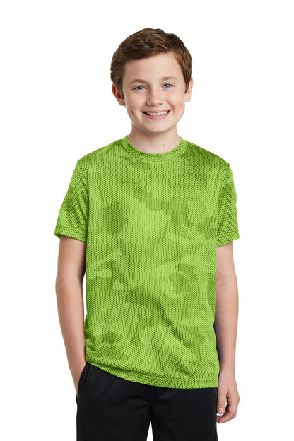 Youth CamoHex Tee - Lime Shock