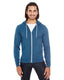 American Apparel F497W - Unisex Flex Fleece Zip Hoodie - Sea Blue
