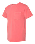 Unisex Inspired Dye Crew with Pocket - Guava
