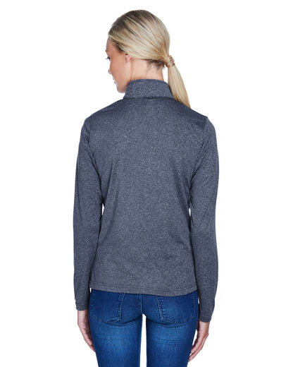 Women's Cool & Dry Heathered Performance Quarter-Zip - Navy Heather