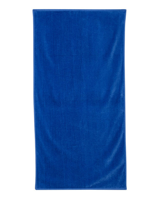 Velour Beach Towel - Royal