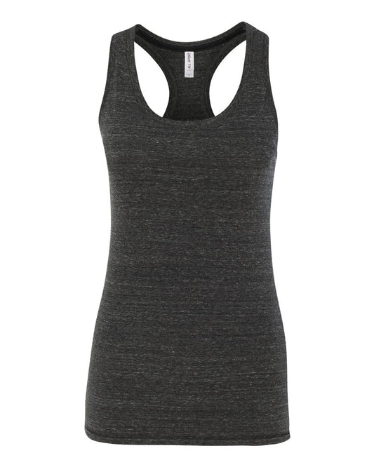 Women's Triblend Racerback Tank - Charcoal Heather Triblend