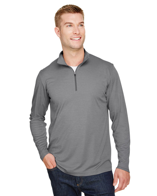 Men's Zone Sonic Heather Performance Quarter-Zip - Dark Gray Heather