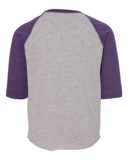 Toddler Baseball T-Shirt - Vintage Heather / Vintage Purple