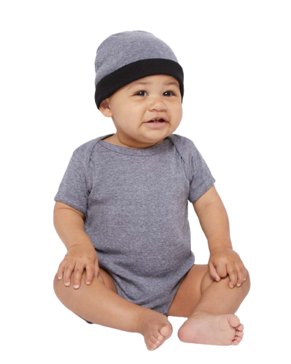 Infant Baby Rib Bodysuit - Granite Heather