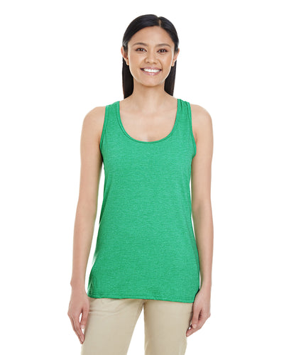 Women's Softstyle�� Racerback Tank - Heather Irish Green