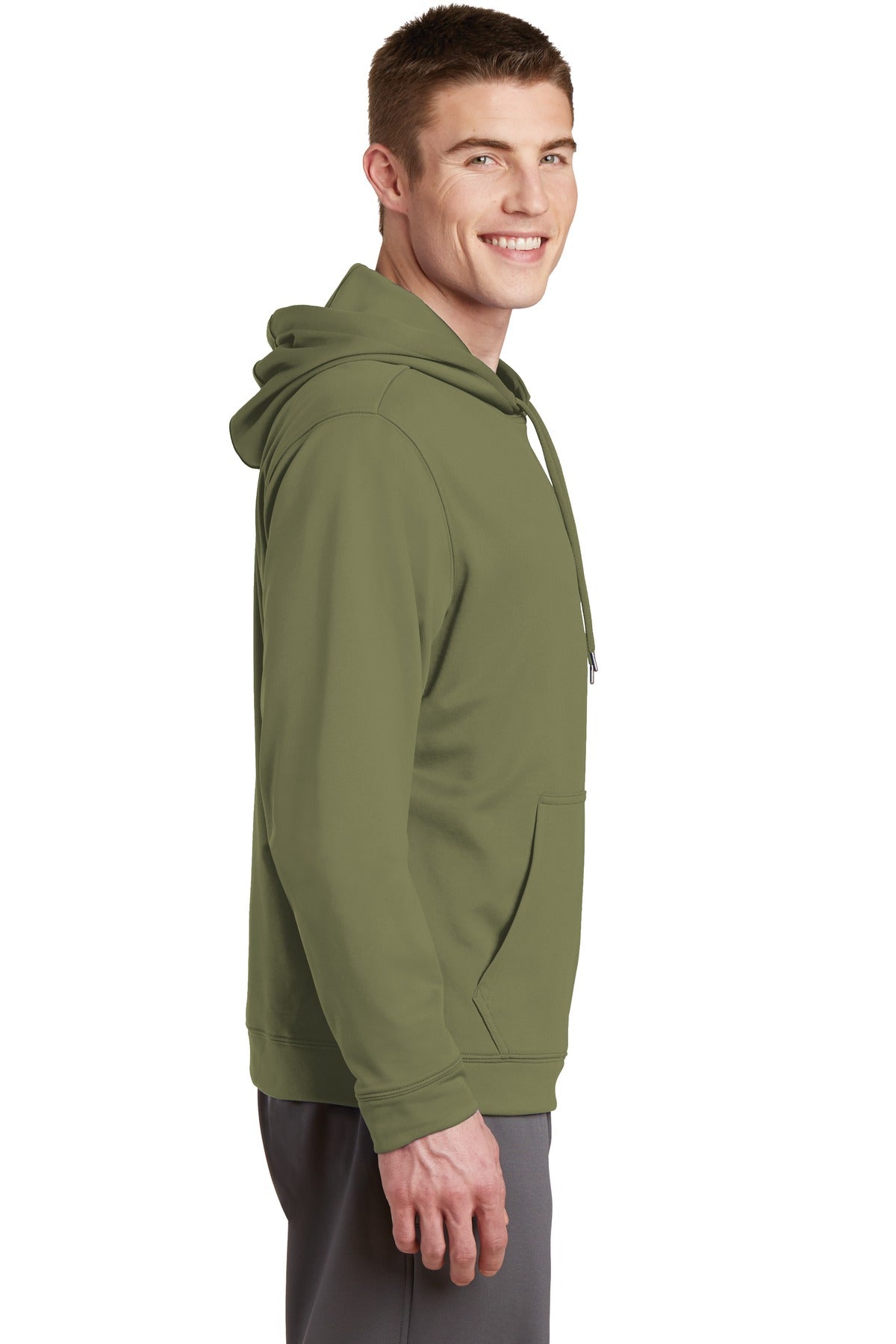 Sport-Wick Fleece Hooded Pullover - Olive Drab Green