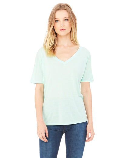 Women's Slouchy V-Neck T-Shirt - Mint