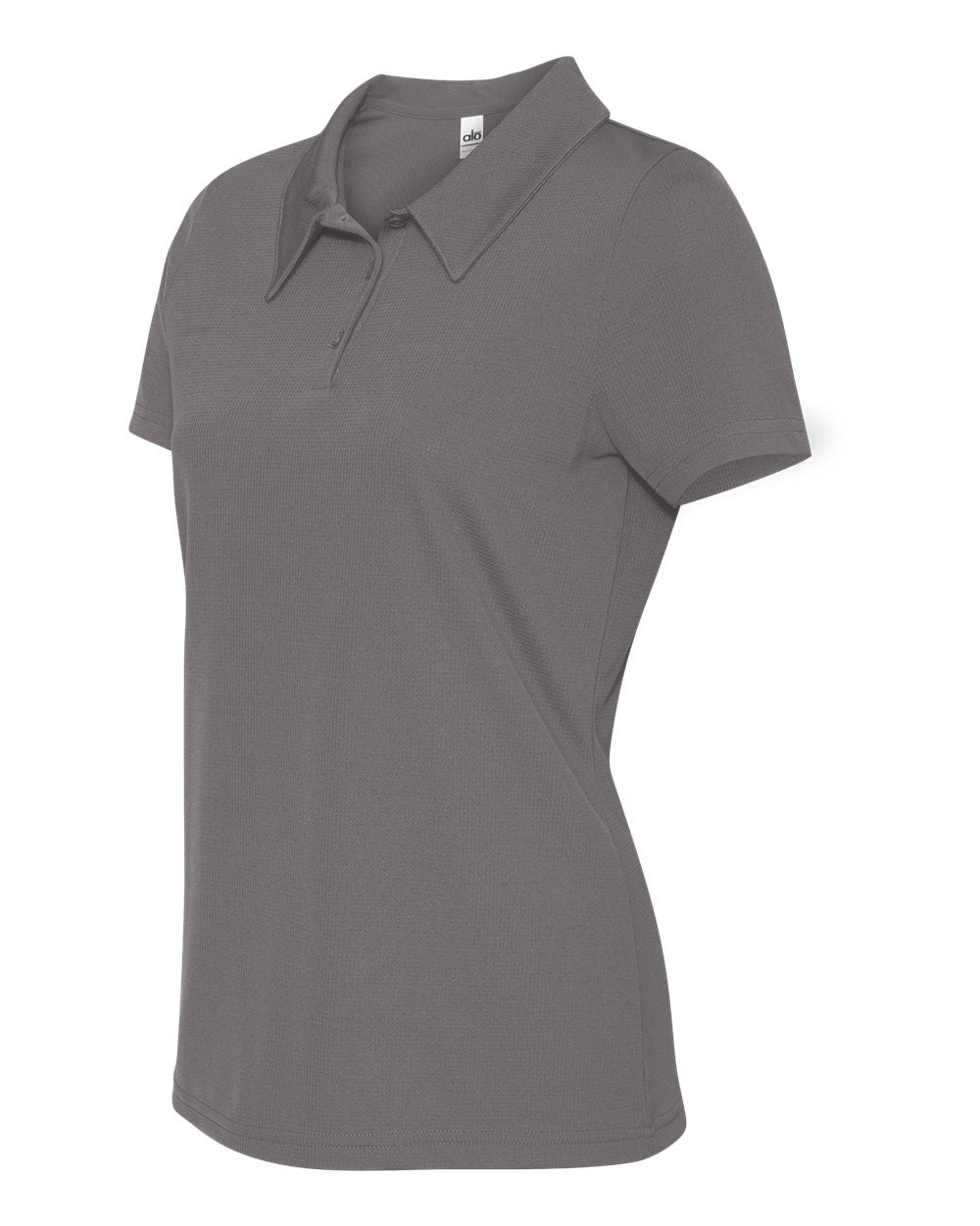 Women's Performance 3-Button Mesh Sport Shirt - Sport Graphite