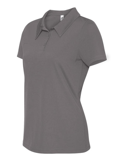 Women's Performance 3-Button Mesh Sport Shirt - Sport Graphite