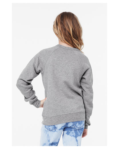 Youth Sponge Fleece Raglan Sweatshirt - Heather Athletic