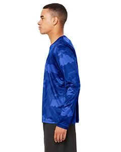 Unisex Performance Long-Sleeve T-Shirt - Sport Royal Laser Camo