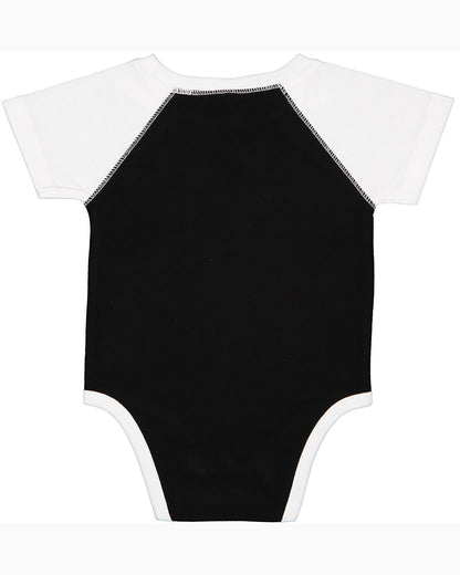 Infant Baseball Bodysuit - Black / White