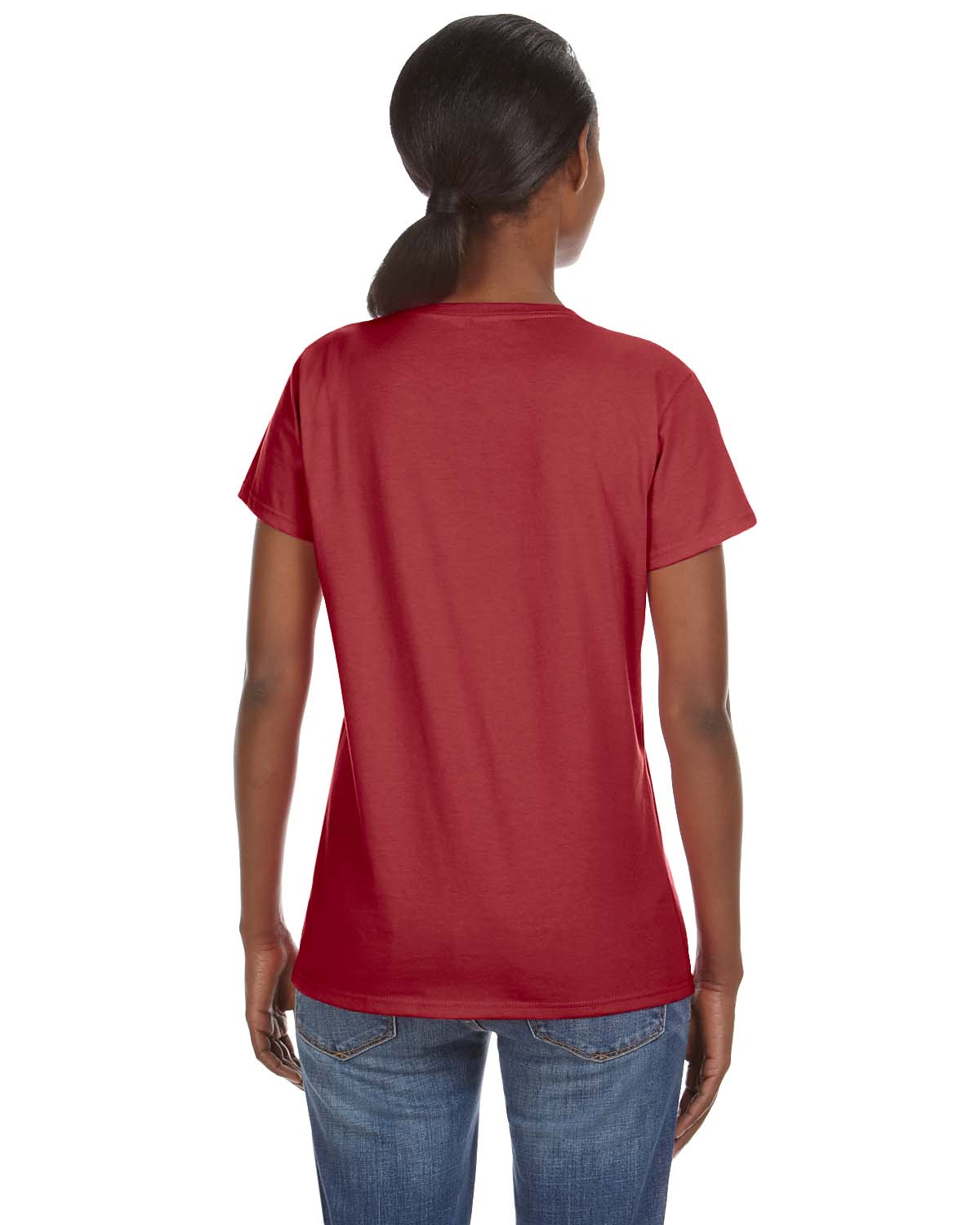 Women's Lightweight V-Neck T-Shirt - Independence Red