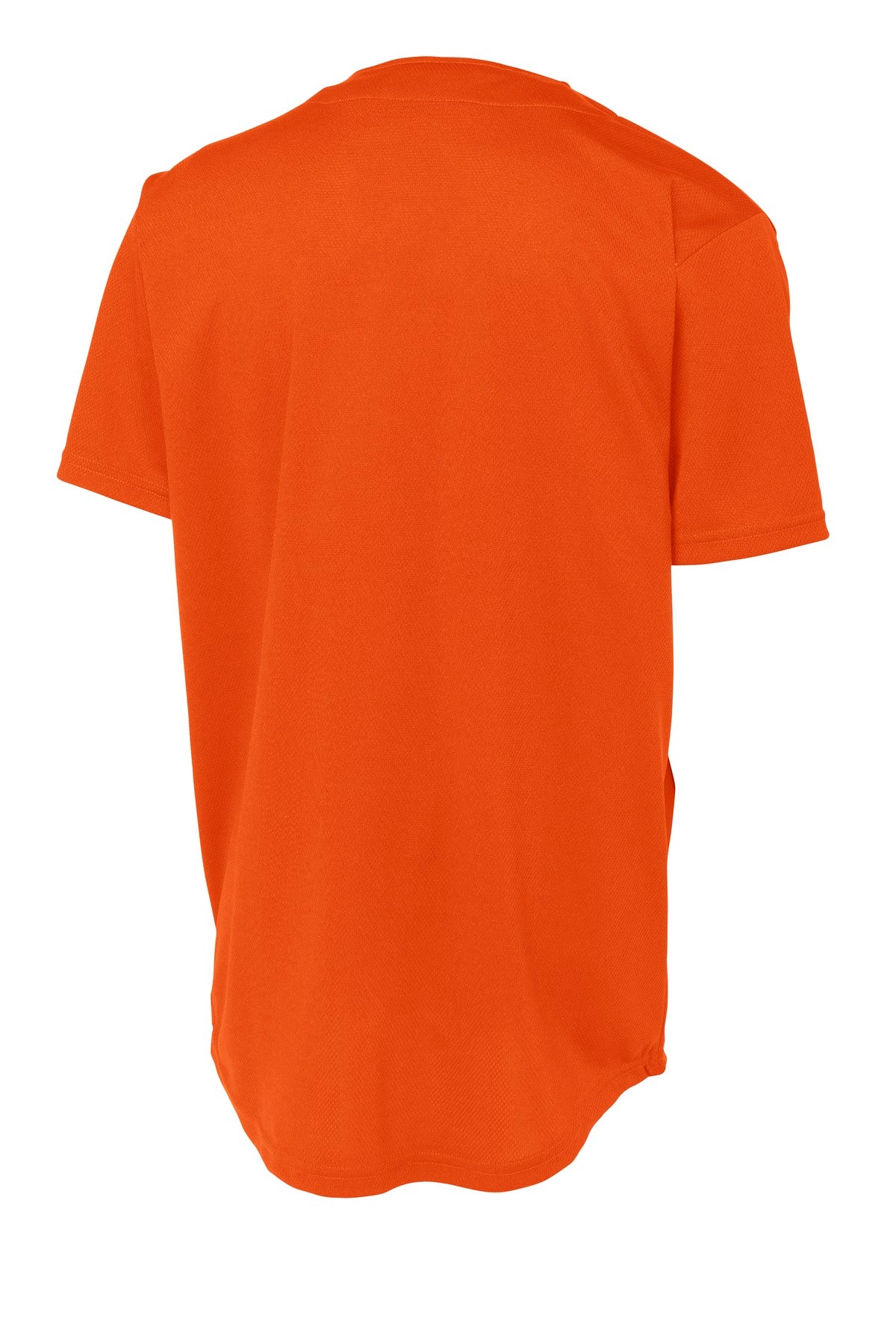 Unisex PosiCharge Tough Mesh Full-Button Jersey - Deep Orange