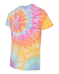 Unisex Multi-Color Spiral Short Sleeve T-Shirt - Aerial Spiral