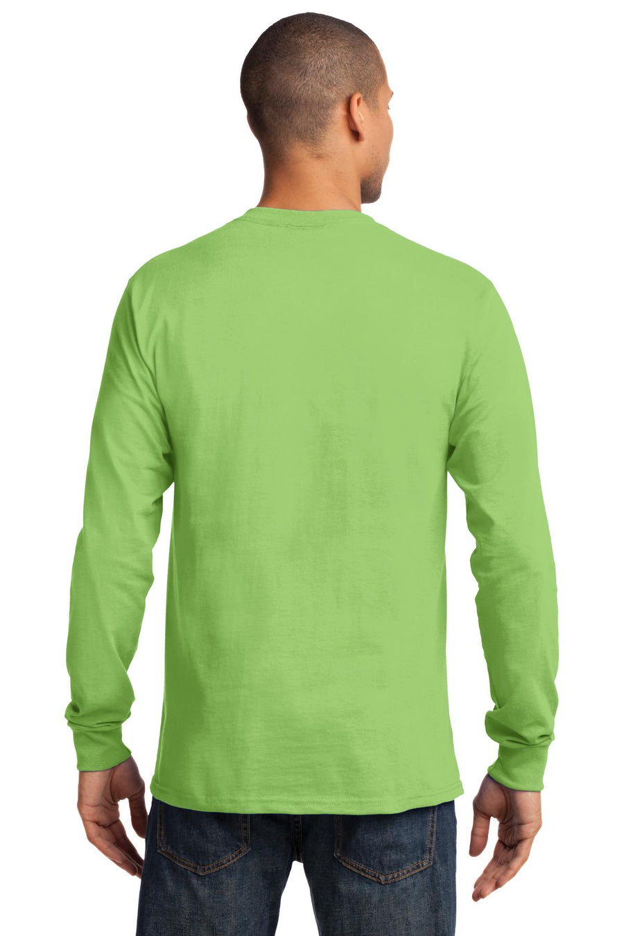 Unisex Long Sleeve Essential Tee - Lime