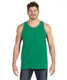 Anvil 986 - Unisex Lightweight Tank - Heather Green / Heather Gray