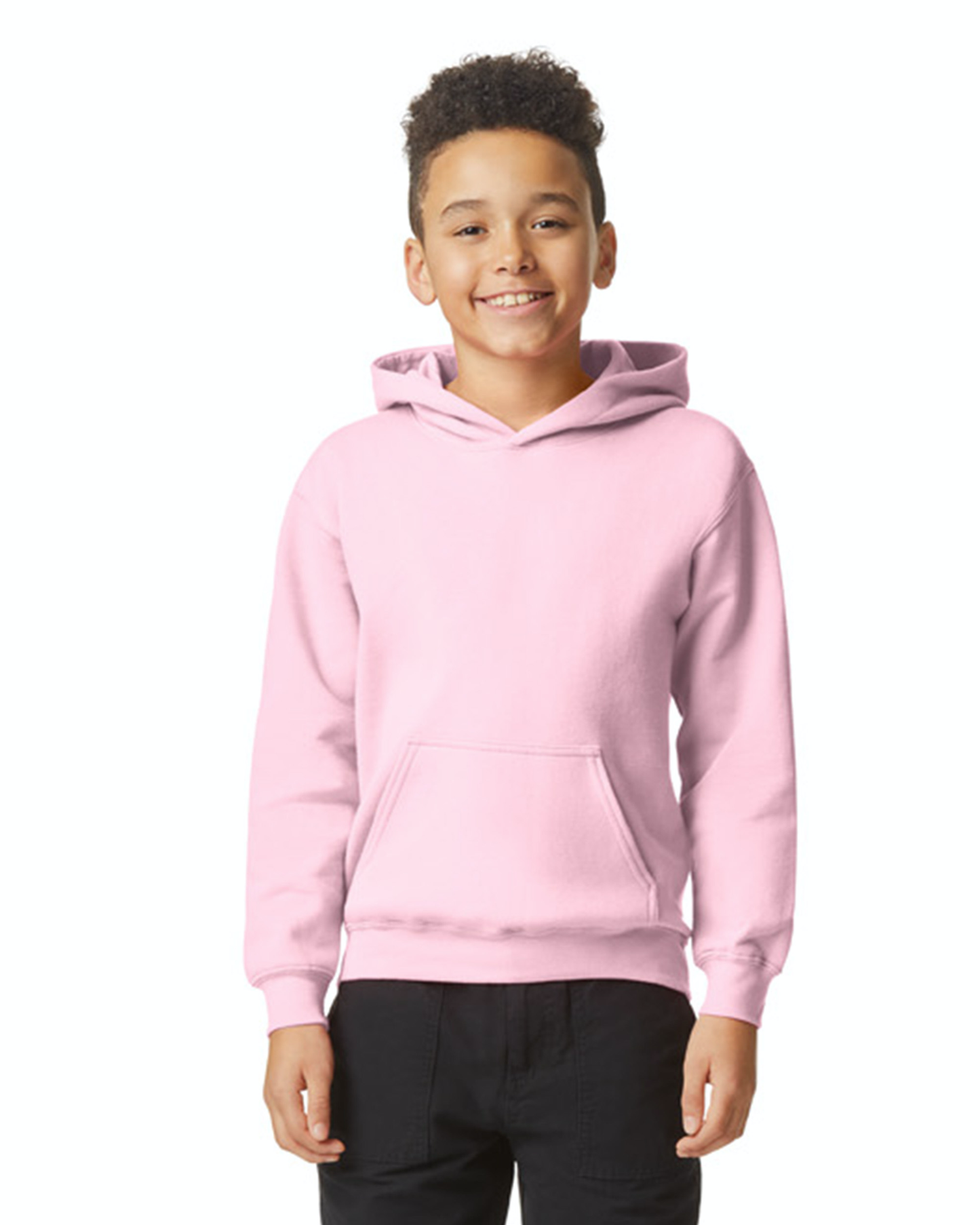 Youth Softstyle Midweight Fleece Hoodie - Light Pink
