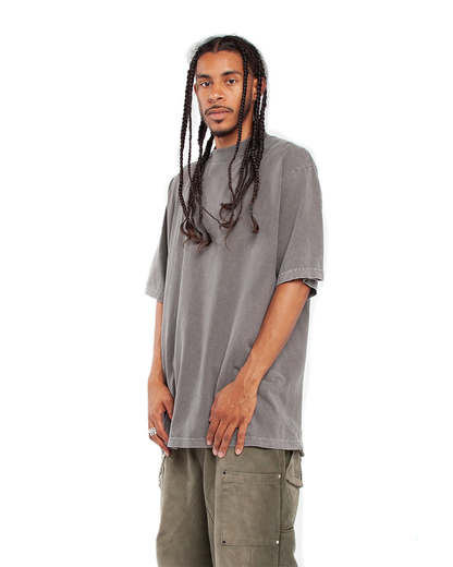 Garment-Dyed Crewneck T-Shirt - Cement
