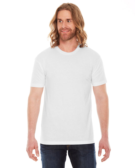 Unisex Poly-Cotton USA Made Crewneck T-Shirt - White