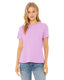 Bella + Canvas 6400CVC - Women's Heathered Relaxed Jersey Short-Sleeve T-Shirt - Heather Prism Lilac