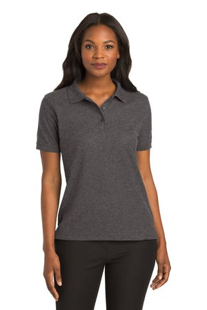 Women's Silk Touch Polo - Charcoal Heather Gray