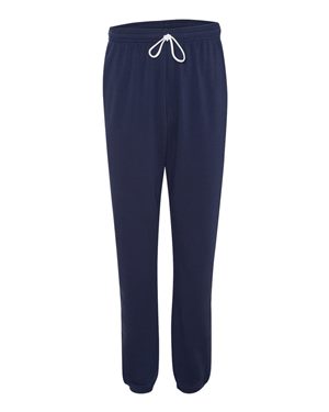 Unisex Sponge Fleece Long Scrunch Pant - Navy