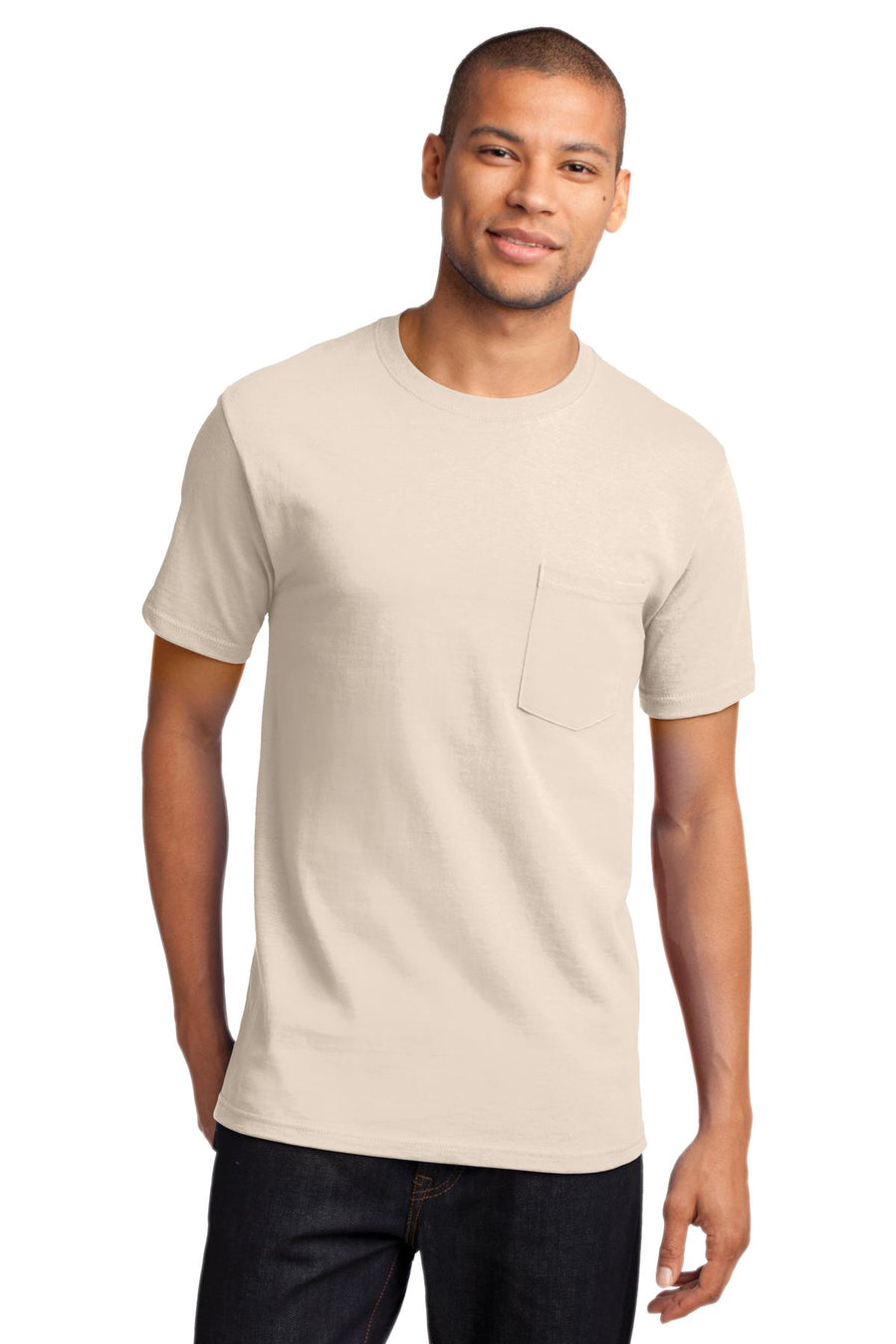 Unisex Essential Pocket Tee - Natural