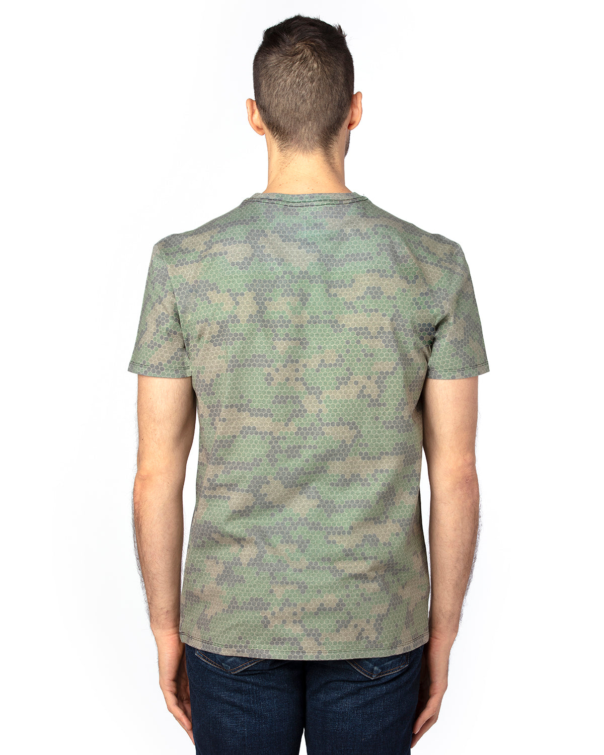 Unisex Ultimate T-Shirt - Green Hex Camo