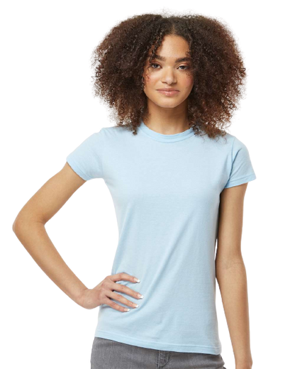 Women's Slim Fit Fine Jersey Tee - Baby Blue