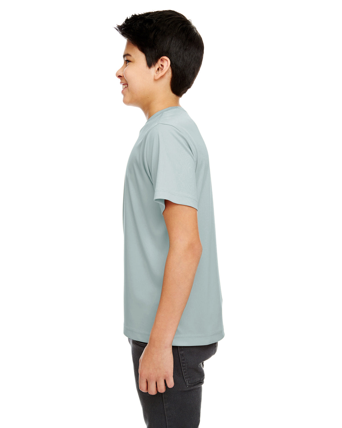 Youth Cool & Dry Sport Performance Interlock T-Shirt - Gray