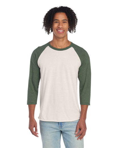 Unisex Premium Blend Raglan Baseball T-Shirt - SW CRM HT/ ML GN