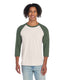 Jerzees 560RR - Unisex Premium Blend Raglan Baseball T-Shirt - SW CRM HT/ ML GN
