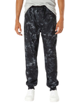 Unisex Heather Performance Jogger Pant - Black Tie Dye
