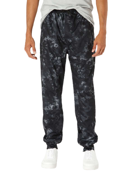 Unisex Heather Performance Jogger Pant - Black Tie Dye