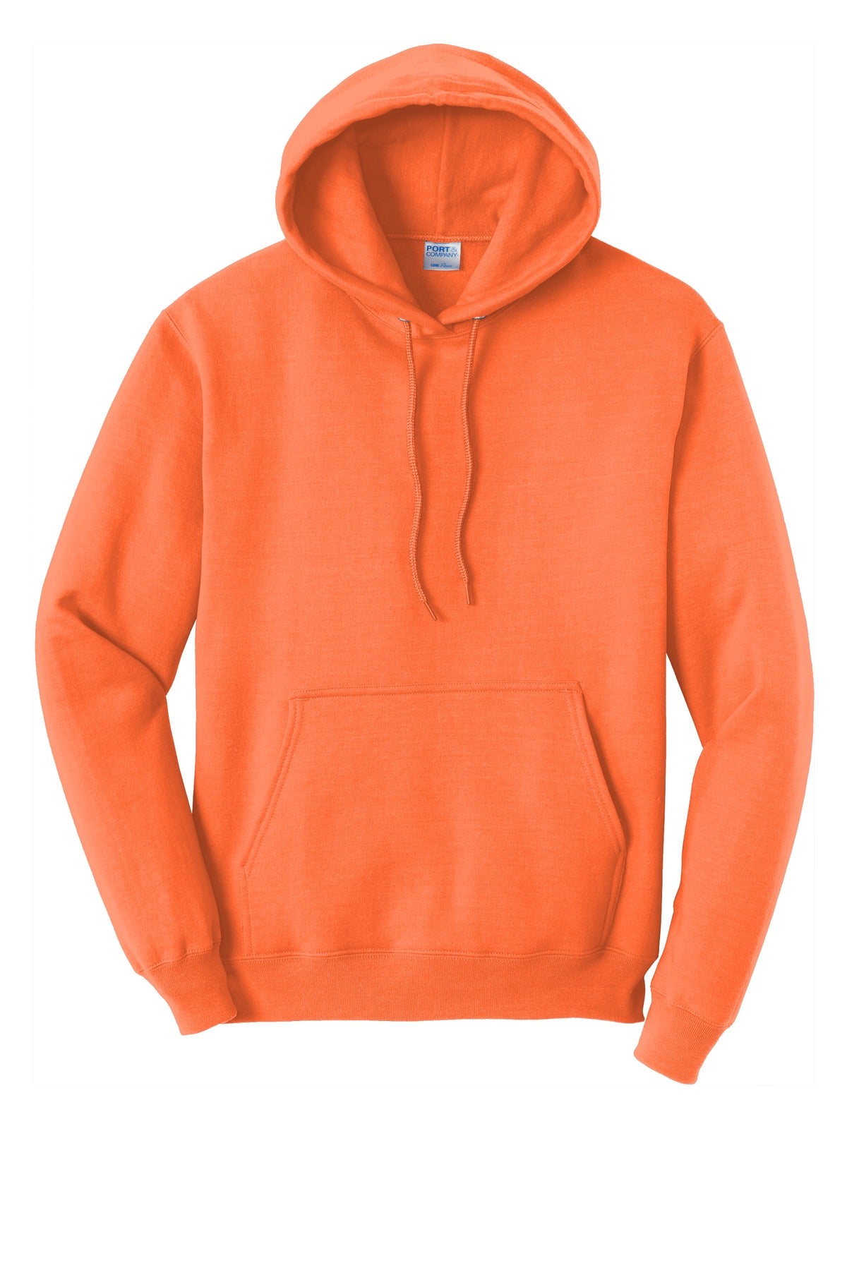 Unisex Core Fleece Pullover Hoodie - Neon Orange