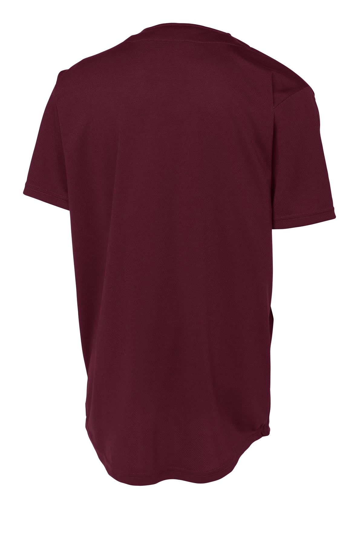 Unisex PosiCharge Tough Mesh Full-Button Jersey - Maroon
