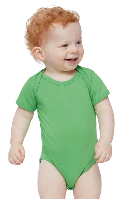 Infant Fine Jersey Bodysuit - Apple