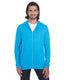 Anvil 6759 - Unisex Triblend Full-Zip Jacket - Heather Caribbean Blue