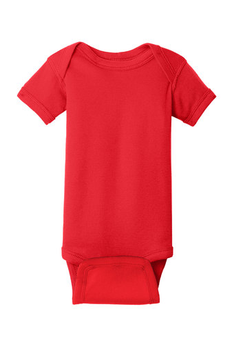 Infant Baby Rib Bodysuit - Red
