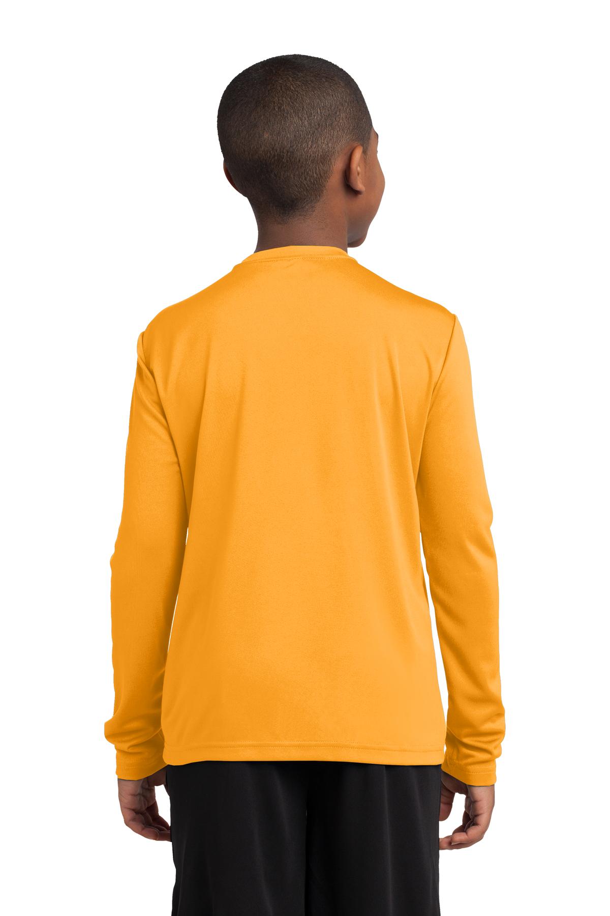 Youth Long Sleeve PosiCharge Competitor Tee - Gold