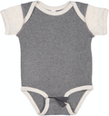 Infant Baby Rib Bodysuit - Granite Heather / Natural Heather