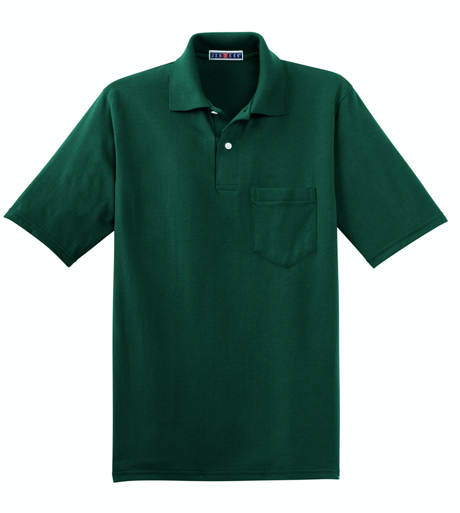 Unisex SpotShield��� Pocket Jersey Polo - Forest Green