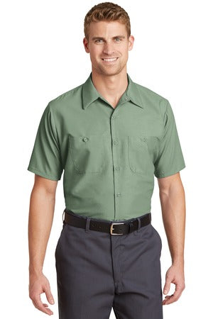 Industrial Short Sleeve Work Shirt - Light Green