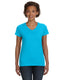 LAT 3507 - Women's V-Neck Fine Jersey T-Shirt - Aqua